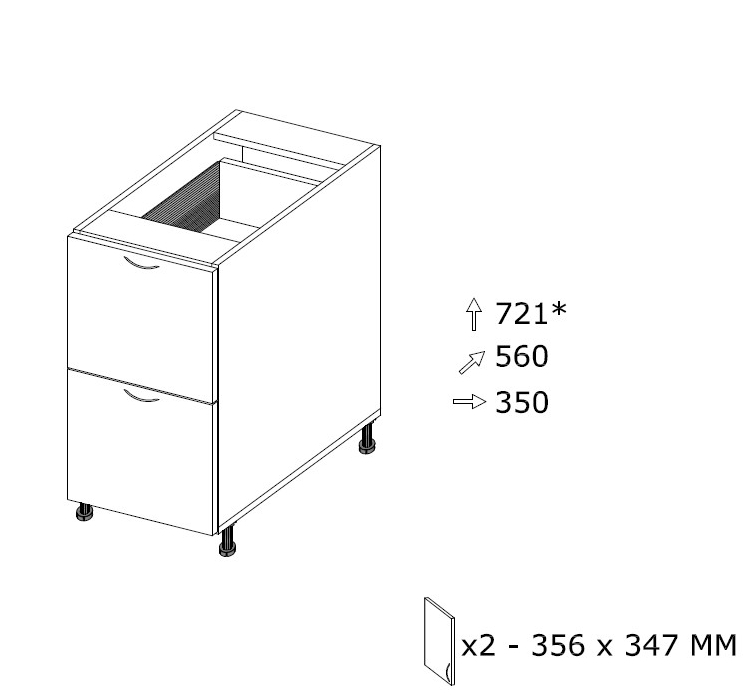 Alakaappi SSZ 35/2 MX L 350 x K 721 Alakaappi SSZ 35/2 MX L 350 x K 721